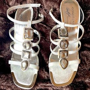 Donald J Pliner strappy sandals.